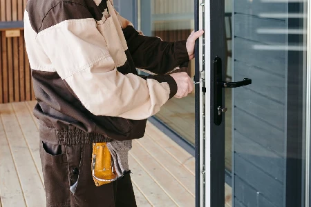 Cleaning And Polishing Glass Door Installation in Deerfield Beach, FL